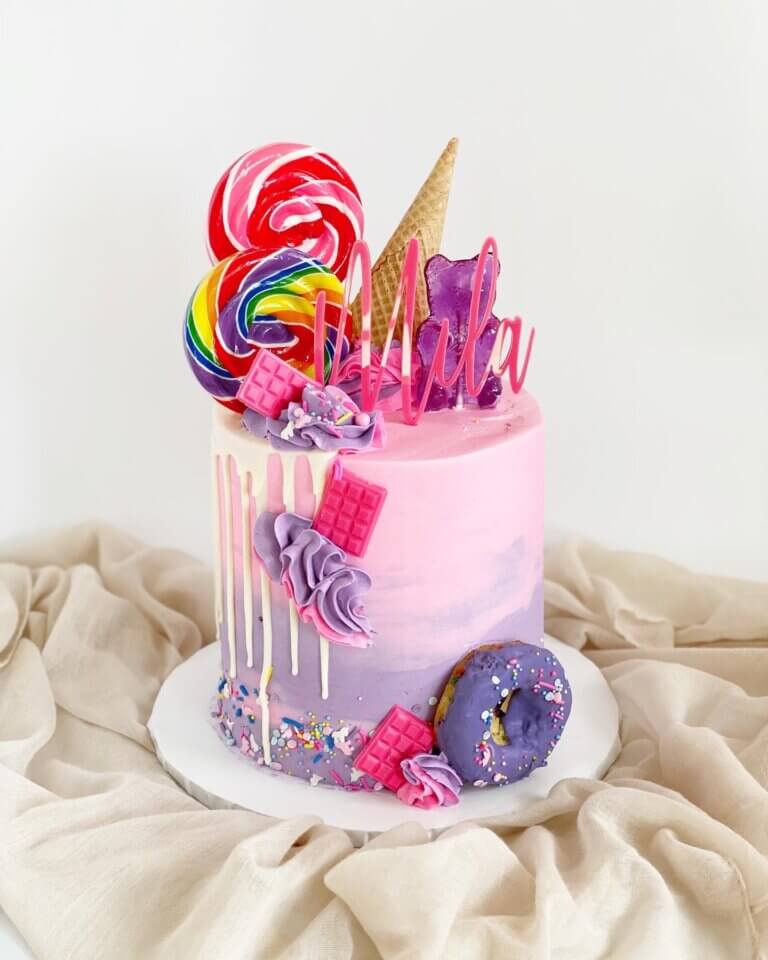 Candy and Ice Cream Cake