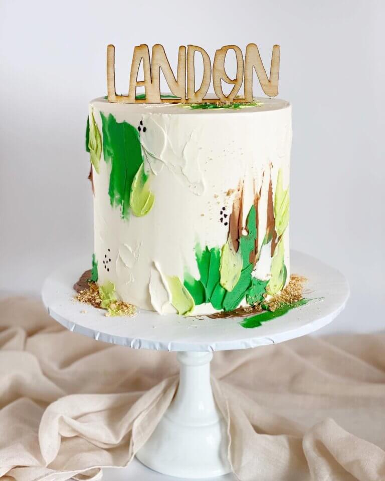 Cake for dinosaur party